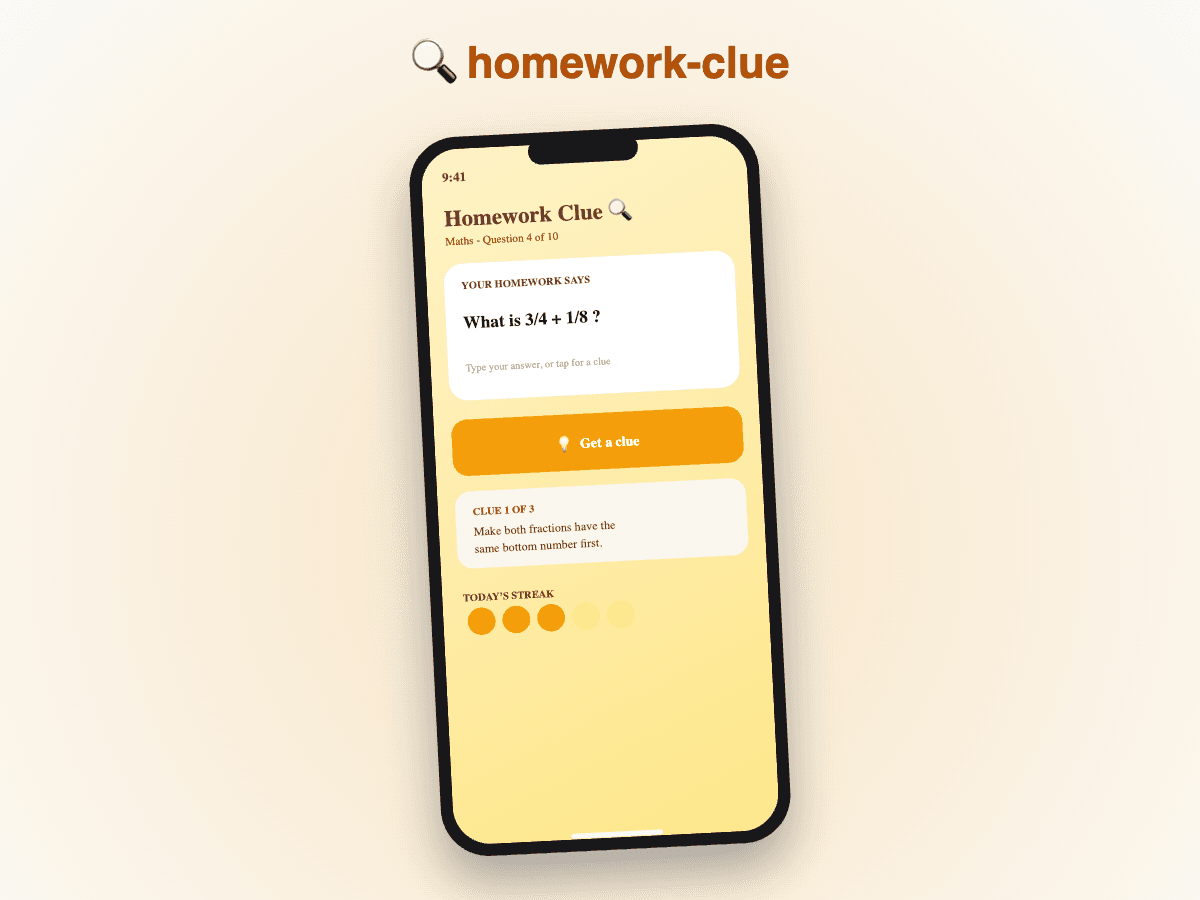 homework-clue screenshot 1