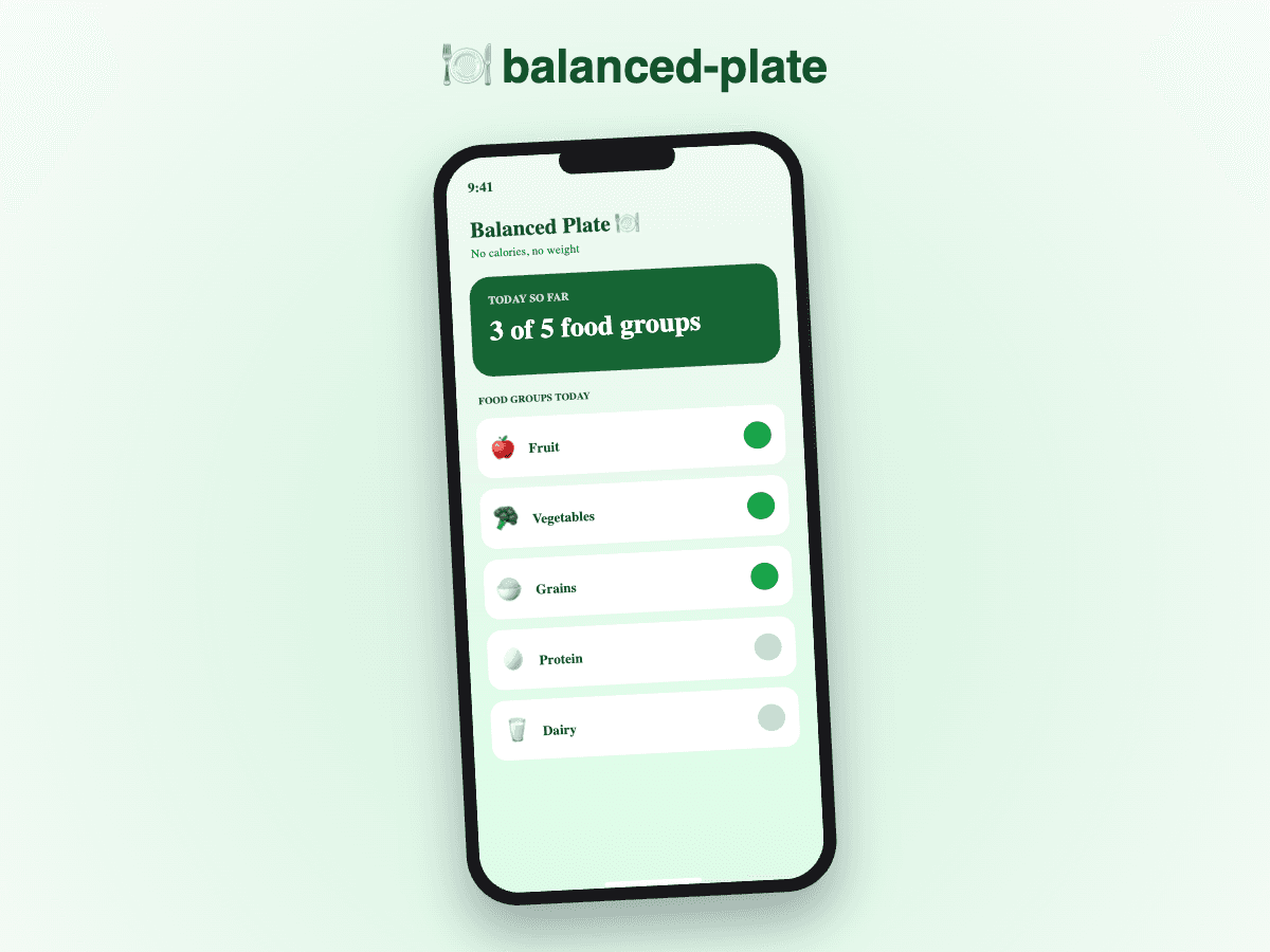 balanced-plate screenshot 1