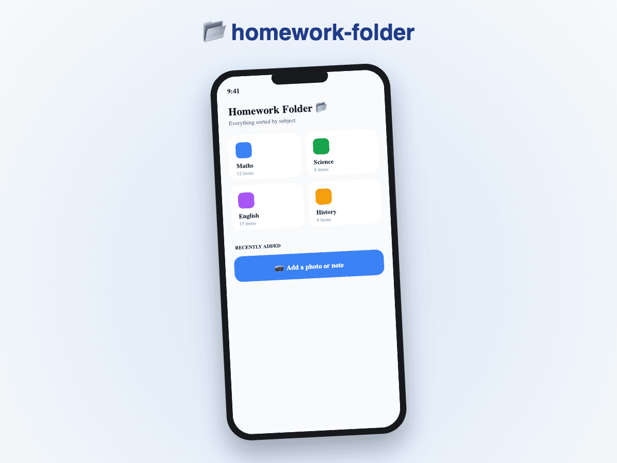 homework-folder screenshot 1